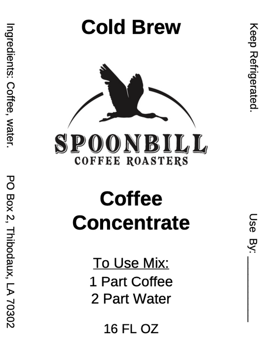 Cold Brew Concentrate, 16oz (Available on Friday at the BRI)